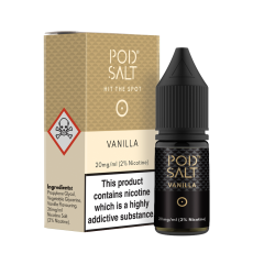 Pod Salt - Vanilla - 10ml Liquid (20mg Nik-Salz) Pod Salt - Vanilla - 10ml Liquid (20mg Nik-Salz)