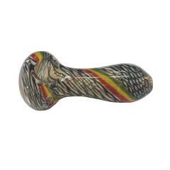Schwarze Rasta Glaspfeife Schwarze Rasta Glaspfeife