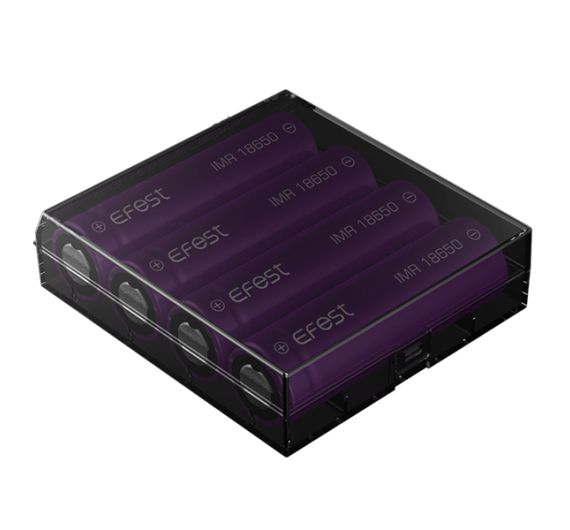 Custodia Efest per 4 batterie 18650 - scura