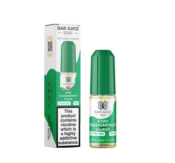 Bar Juice 5000 - Kiwi, frutto della passione e guava - Liquido 10ml (Sali di nicotina) Bar Juice 5000 - Kiwi, frutto della passione e guava - Liquido 10ml (Sali di nicotina)
