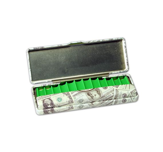 Black Leaf - Scatolina Dollar con scomparto portafiltri Black Leaf - Scatolina Dollar con scomparto portafiltri