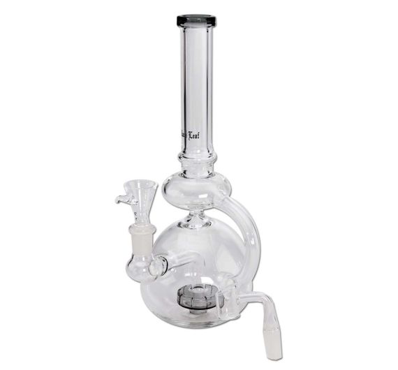 Black Leaf - Glas Bubbler - Recycle Perko Black Leaf - Glas Bubbler - Recycle Perko