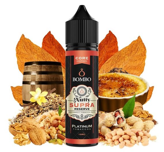 Bombo Platinum Tobaccos - Nutty Supra Reserve - Aroma Longfill 10/60 ml