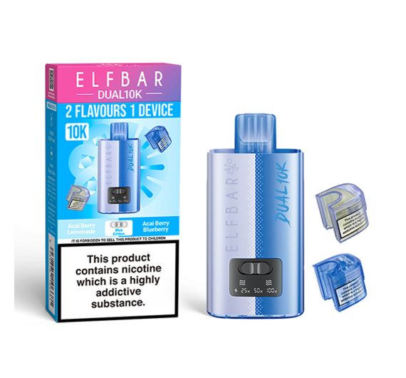 Elf Bar Dual 10K 20mg Hybrid System Blue Edition