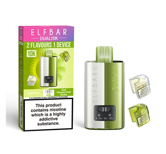 Elf Bar Dual 10K 20mg Hybrid System Fruity Edition Elf Bar Dual 10K 20mg Hybrid System Fruity Edition