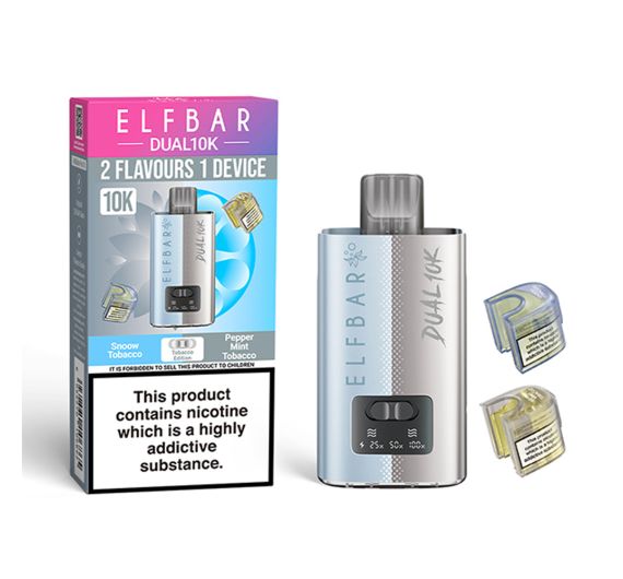 Elf Bar Dual 10K 20mg Hybrid System Tobacco Edition Elf Bar Dual 10K 20mg Hybrid System Tobacco Edition