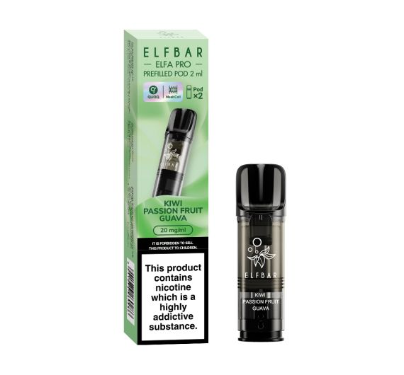 Elf Bar - ELFA PRO - 20mg - Prefilled Pod (2 Kartuschen) Kiwi Passion Fruit Guava