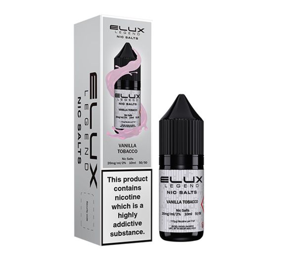 ELUX Legend - Vanilla Tobacco - 10ml Liquid (Nik-Salz) ELUX Legend - Vanilla Tobacco - 10ml Liquid (Nik-Salz)
