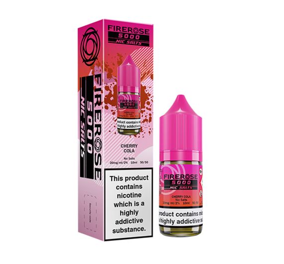 Firerose 5000 - Cherry Cola - 10ml Liquid (Nik-Salz) Firerose 5000 - Cherry Cola - 10ml Liquid (Nik-Salz)