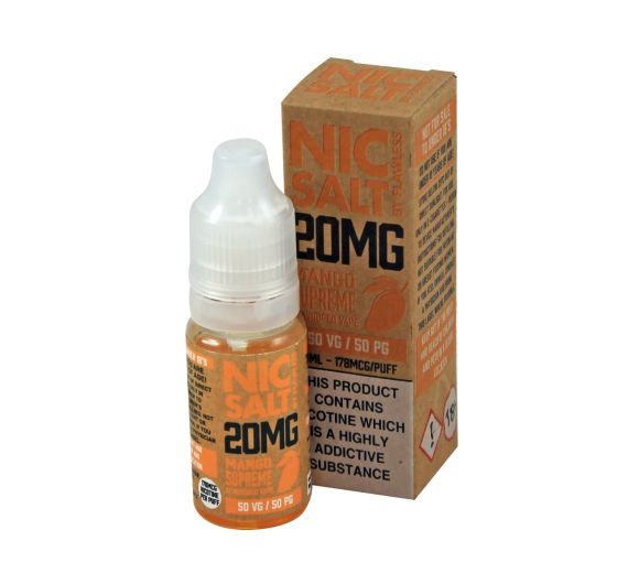 Flawless - Mango Supreme - 10ml Liquid (Nik-Salz) Flawless - Mango Supreme - 10ml Liquid (Nik-Salz)