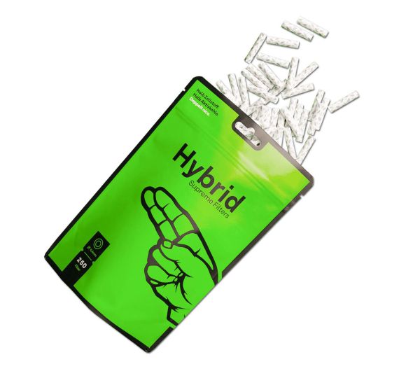 Hybrid - Supreme Filters - Filtri cellulosa/carbone attivo 250 pz Hybrid - Supreme Filters - Filtri cellulosa/carbone attivo 250 pz
