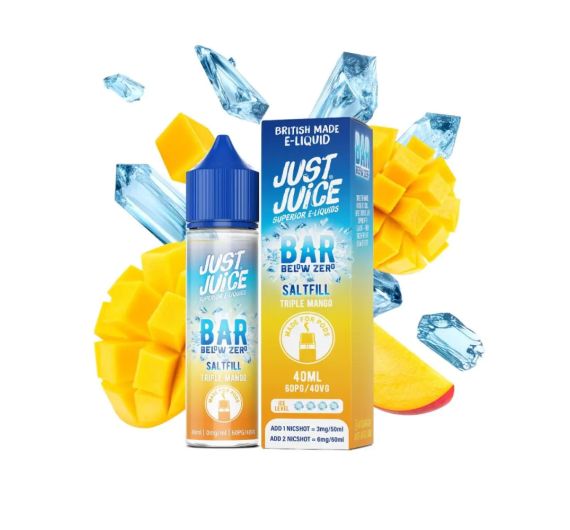 Just Juice Bar Below Zero Saltfill - Triplo Mango - 40/60ml Liquido (Shortfill) Just Juice Bar Below Zero Saltfill - Triplo Mango - 40/60ml Liquido (Shortfill)