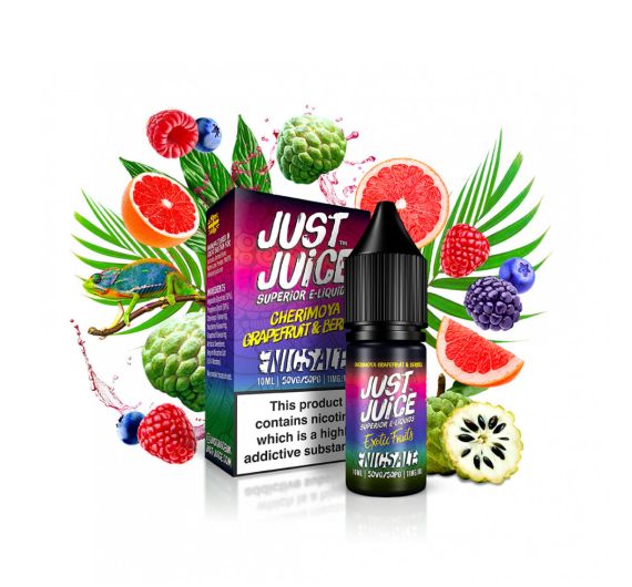 Just Juice Exotic Fruits - Cherimoya, pompelmo e frutti di bosco - Liquido 10 ml (Sali di nicotina)