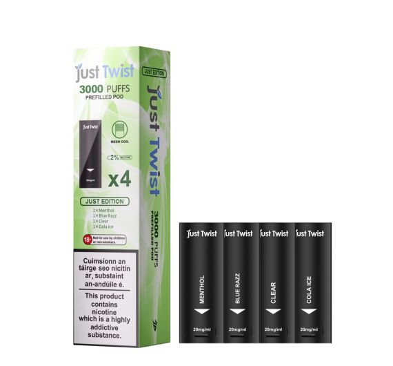 Just Twist 3000 - NS20mg - Kartuschen Just Edition Just Twist 3000 - NS20mg - Kartuschen Just Edition