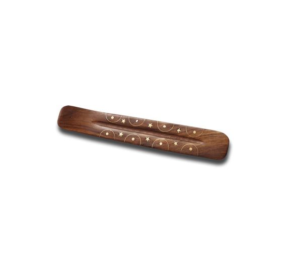Räucherstäbchenhalter mit Messingintarsien - 1
