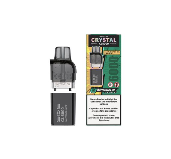 SKE Crystal CL6000 - NS20mg - Kartuschen Watermelon Ice