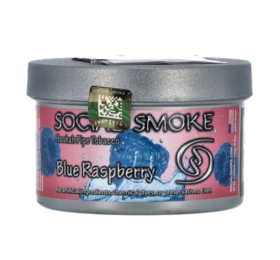 Social Smoke - Blue Raspberry - 100 g - Tabacco per shisha