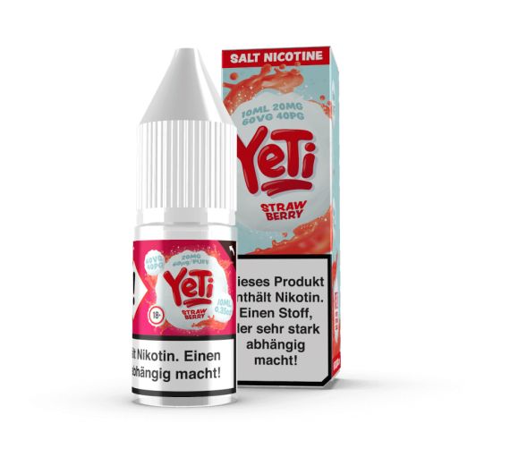 Yeti - Fragola - Liquido 10 ml (Sali di nicotina 20 mg)
