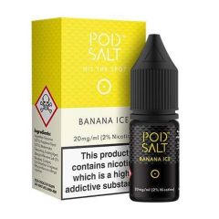Pod Salt - Banana Ice - 10ml Liquid (20mg Nic Salt) Pod Salt - Banana Ice - 10ml Liquid (20mg Nic Salt)