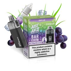 Just Juice - X Oxbar RRB - Uva Aloe - Sistema Ibrido (6000 Puff) Just Juice - X Oxbar RRB - Uva Aloe - Sistema Ibrido (6000 Puff)