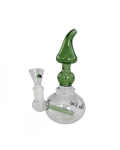 Black Leaf - Glas Bubbler - Grün Black Leaf - Glas Bubbler - Grün