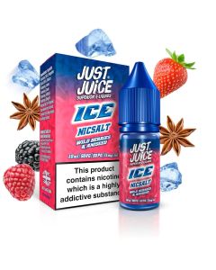 Just Juice Ice - Wild Berries & Aniseed - 10ml Liquid (Nik-Salz) Just Juice Ice - Wild Berries & Aniseed - 10ml Liquid (Nik-Salz)