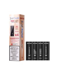 Just Twist 3000 - NS20mg - Kartuschen Strawberry Edition Just Twist 3000 - NS20mg - Kartuschen Strawberry Edition