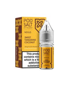 Pod Salt Nexus - Mandarino dolce e cocco - Liquido 10ml (Sali di nicotina) Pod Salt Nexus - Mandarino dolce e cocco - Liquido 10ml (Sali di nicotina)