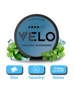 VELO - Menta Piperita Ghiacciata - Bustine di Nicotina - 15,6mg VELO - Menta Piperita Ghiacciata - Bustine di Nicotina - 15,6mg