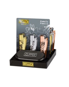 Clipper Classic - Metallfeuerzeug METALLIC FLOWERS Clipper Classic - Metallfeuerzeug METALLIC FLOWERS