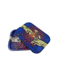 Puff Puff Pass It - Mischschale - Metalltablett con Copertura - Blau Puff Puff Pass It - Mischschale - Metalltablett con Copertura - Blau