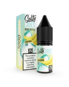 Ricarica Salty Joe's Bar - Banana Ice - 10ml Liquido (Sale di nicotina)