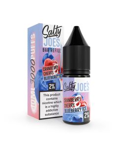 Ricarica Bar di Salty Joe's - Mirtillo Rosso Ciliegia Mirtillo Ghiacciato - 10ml Liquido (Sale di Nicotina)