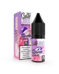 Ricarica Bar di Salty Joe's - Kiwi Frutto della Passione Guava Ghiacciata - 10ml Liquido (Sale di Nicotina) Ricarica Bar di Salty Joe's - Kiwi Frutto della Passione Guava Ghiacciata - 10ml Liquido (Sale di Nicotina)
