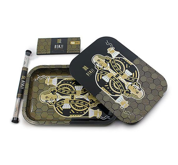 Benji - Mischschale - Metall Tablett con Copertura - King Franklin Dark - Kit