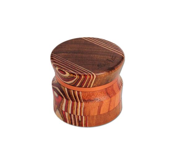Black Leaf - 4-teilig Alu/Holz Marrone - Grinder