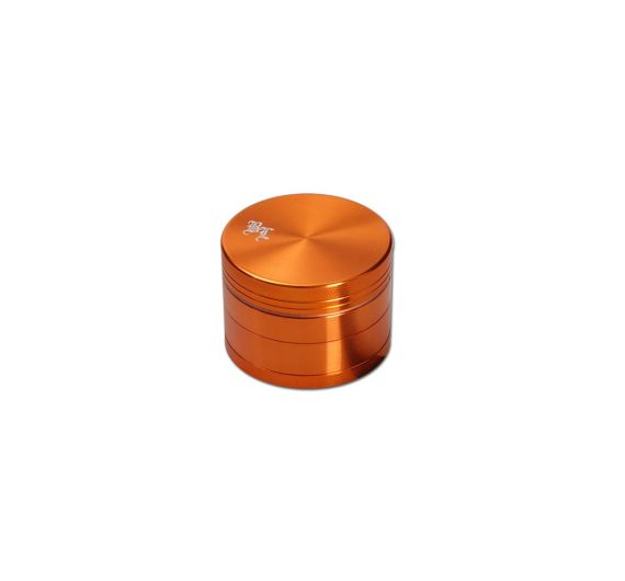 Black Leaf - 4-teilig Aluminium con Sieb Orange - Grinder