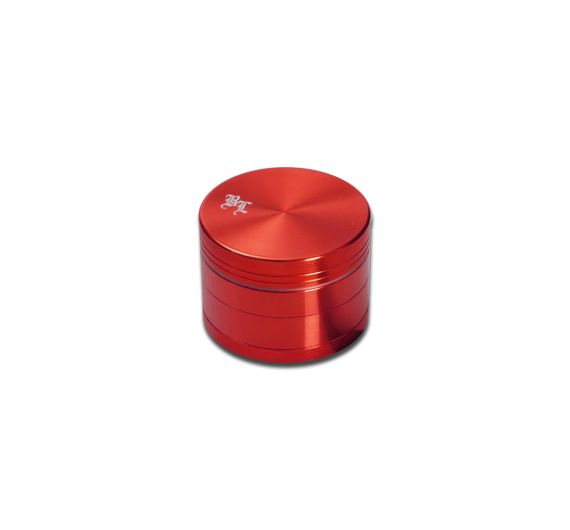 Black Leaf - 4-teilig Aluminium con Sieb Rot - Grinder
