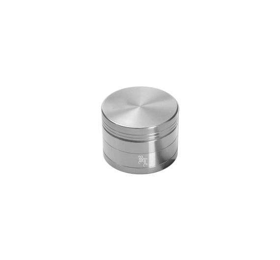 Black Leaf - 4-teilig Aluminium con Sieb Silber - Grinder