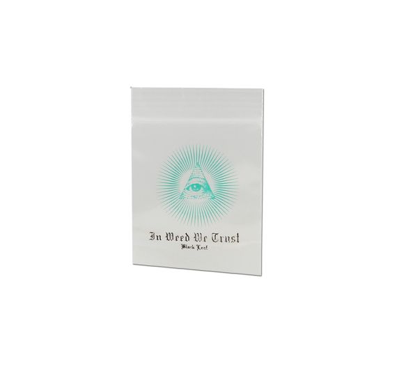 Black Leaf - In Weed We Trust Zip-Beutel 40x60mm 100Stk Black Leaf - In Weed We Trust Zip-Beutel 40x60mm 100Stk