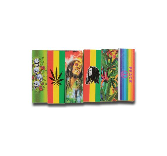 Breit - Filtertips Rasta dreifarbig - Assortiert