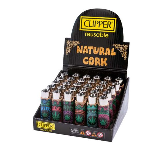 Clipper - Cork Covers Feuerzeug MANDALA LEAVES - Assortiert