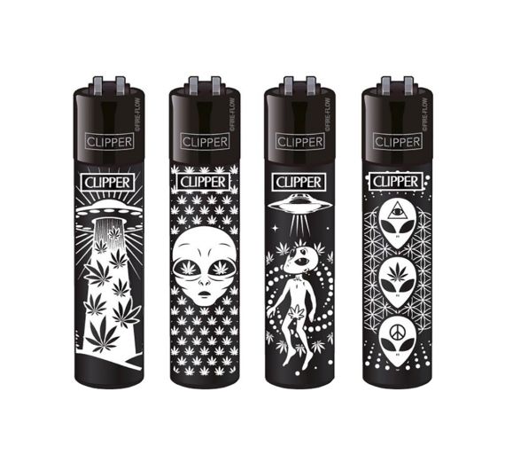 Clipper - Feuerzeug 420 ALIENS #2 - Assortiert