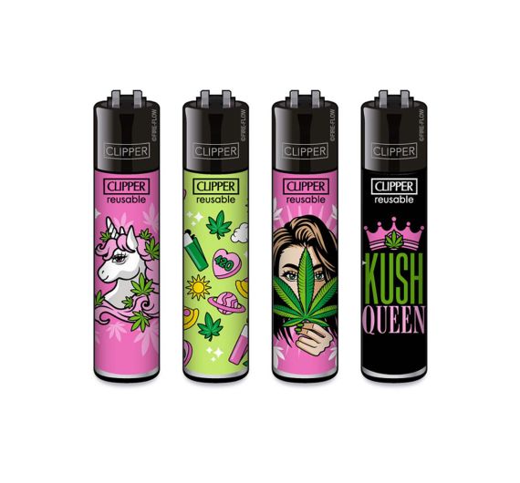 Clipper - Feuerzeuge 420 GIRLY - Assortiert