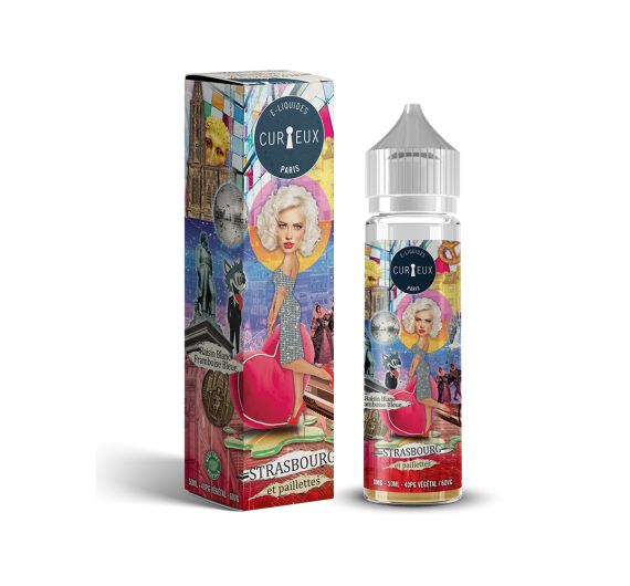 Curieux Hexagone - Strasbourg e Paillettes - 50/70ml Liquido (Shortfill) Curieux Hexagone - Strasbourg e Paillettes - 50/70ml Liquido (Shortfill)