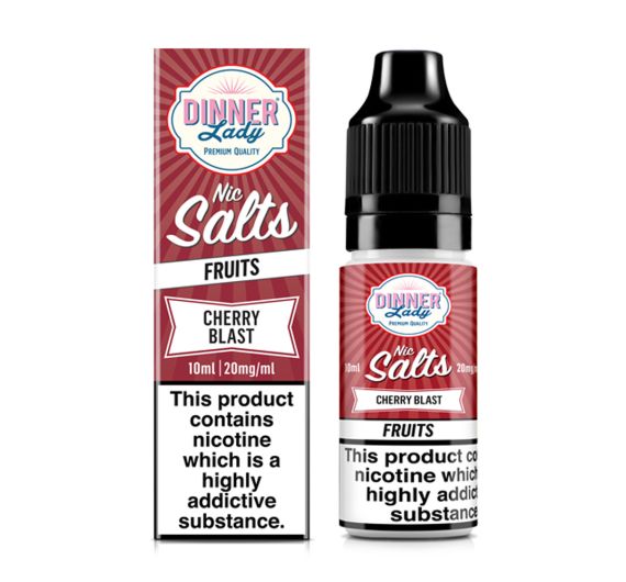 Dinner Lady FRUITS - Cherry Blast - 10ml Liquid (Nic Salt) NEW! Dinner Lady FRUITS - Cherry Blast - 10ml Liquid (Nic Salt) NEW!