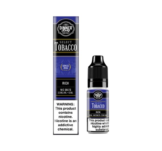 Dinner Lady Select Tobacco - Rich - 10ml Liquido (Sale di Nicotina)