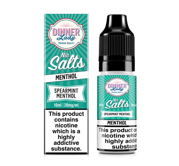 Dinner Lady - Mentolo Spearmint Mentolo - 10ml Liquid (Nic Salt) NEW!