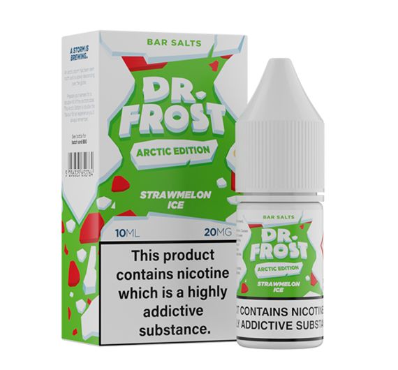 Dr Frost Bar Salts Arctic Edition - Strawmelon Ice - 10ml Liquido (Sale di nicotina) Dr Frost Bar Salts Arctic Edition - Strawmelon Ice - 10ml Liquido (Sale di nicotina)