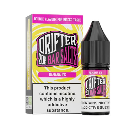 Drifter Bar Salts - Banana Ice - 10ml Liquido (20mg Sale di Nicotina) Drifter Bar Salts - Banana Ice - 10ml Liquido (20mg Sale di Nicotina)
